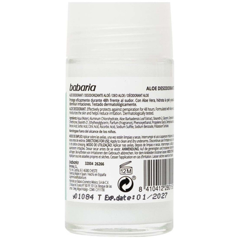 Aloe Vera Original Deo Roll - On 50 ml - Babaria