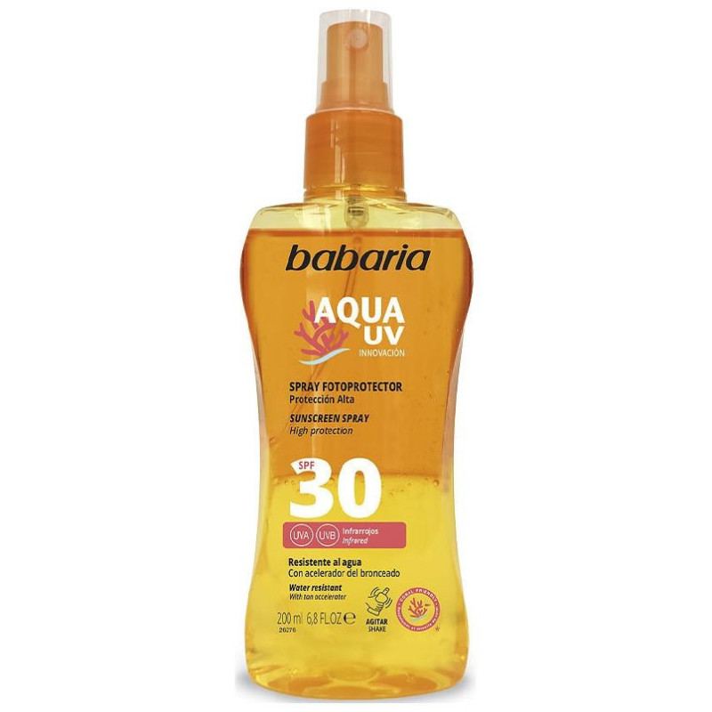 Solar Aqua Uv spf30 Bifásico 200 ml - Babaria