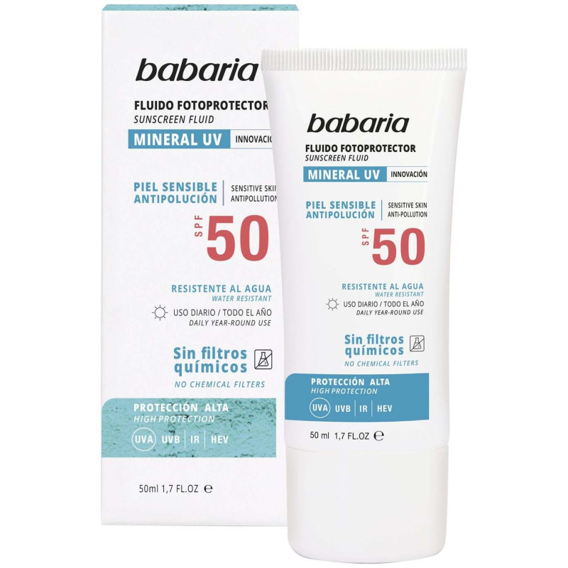 Solar Mineral Uv Fluido Facil Fotoprotector spf50 50 ml - Babaria