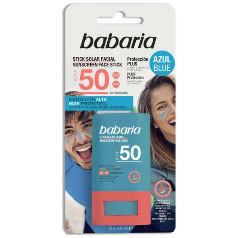 Solar Stick Facial Azul spf50 20 Gr - Babaria