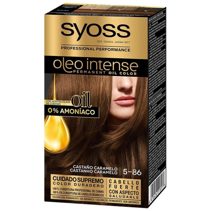 Olio Intense Tinte sin Amoniaco 5.86 Castaño Caramelo 50ml - Syoss