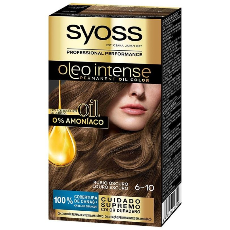 Oleo Intense Permanent Oil Color Rubio Oscuro 6 - 10 50ml - Syoss