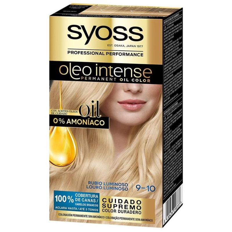 Oleo Intense Tinte Sin Amoniaco 9.10-Rubio Luminoso 5 Pz