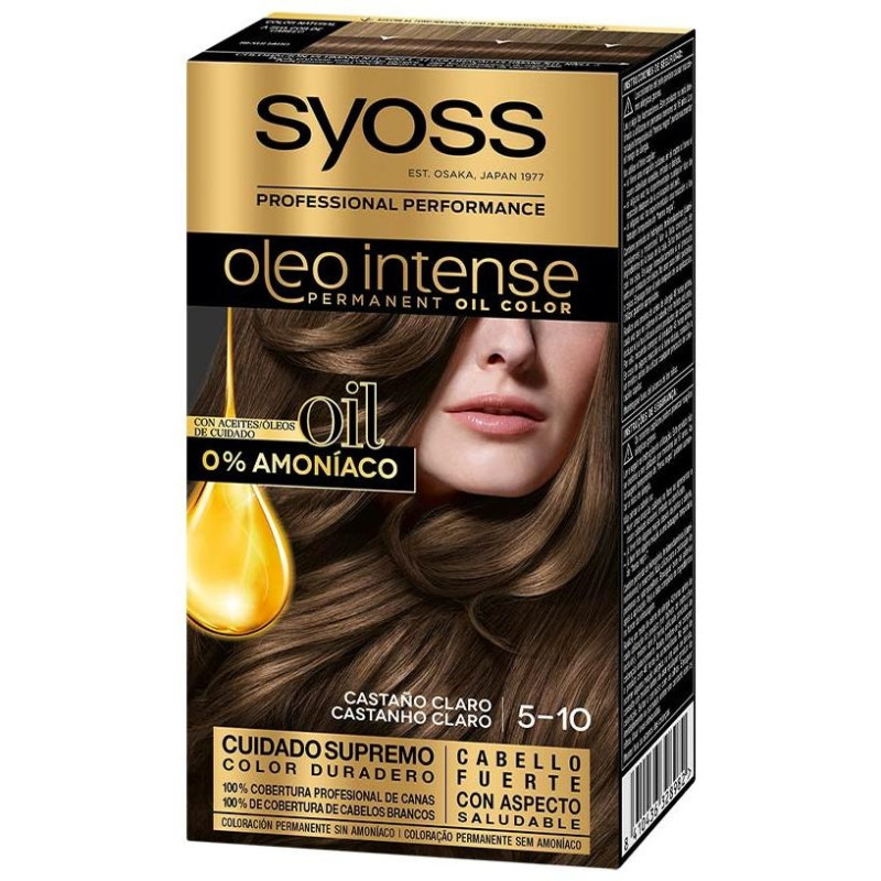 Oleo Intense Permanent Oil Color Castaño Claro 5 - 10 50ml - Syoss