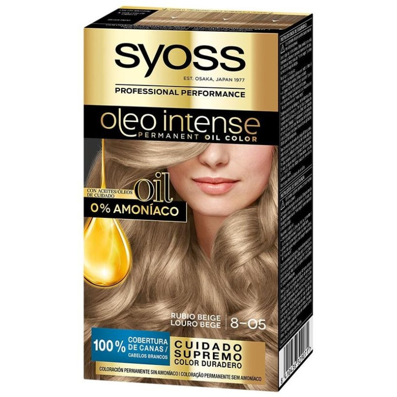 Olio Intense Tinte sin Amoniaco 8.05 Rubio Beige 50ml - Syoss