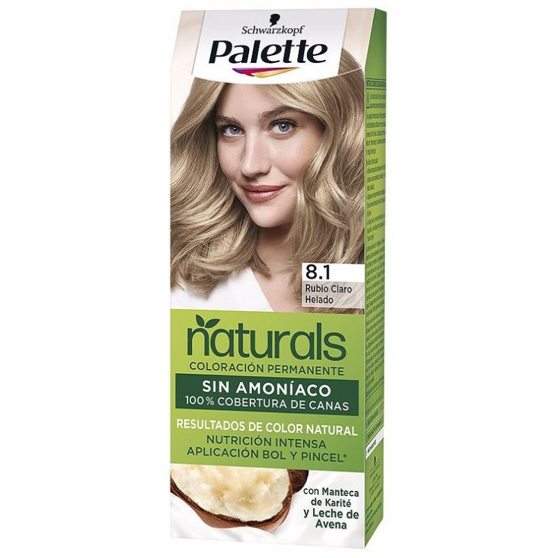 Palette Natural Tinte 8.1 Rubio Claro Helado 1ud - Schwarzkopf