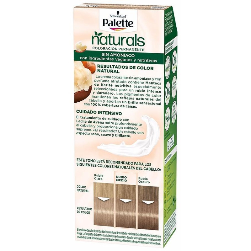 Palette Natural Tinte 8.1 Rubio Claro Helado 1ud - Schwarzkopf