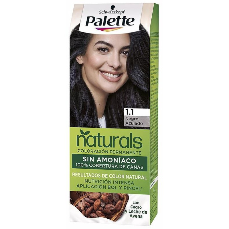 Kit Tinte Palette Naturals 1.1 Negro Azulado - Schwarzkopf