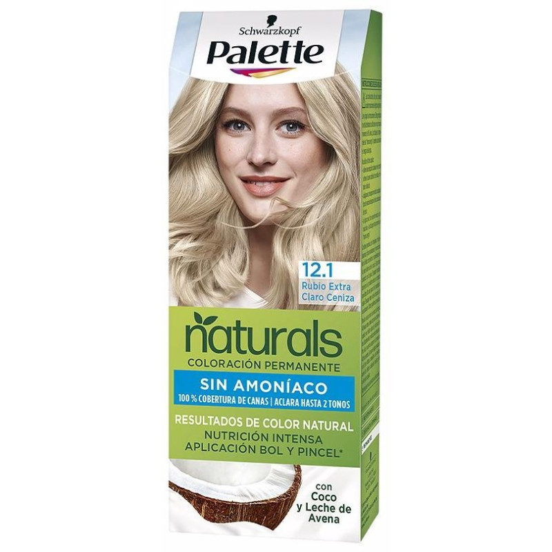 Natural Tinte 12.1 - Rubio Extra Claro Ceniza 1 u - Palette