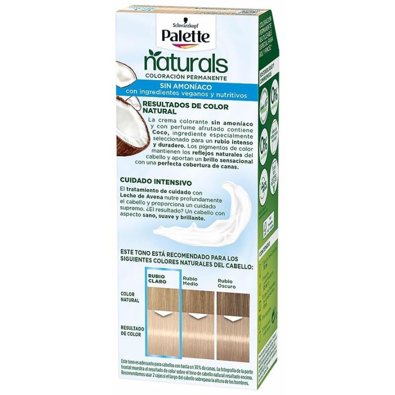 Natural Tinte 12.1 - Rubio Extra Claro Ceniza 1 u - Palette
