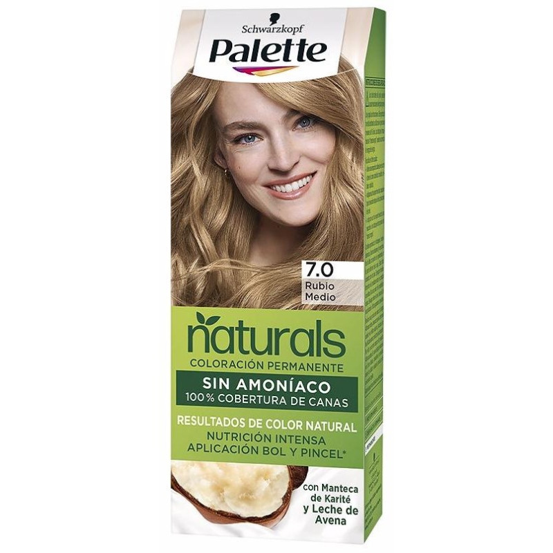 Kit Tinte Palette Naturals 7.0 Rubio Medio - Schwarzkopf