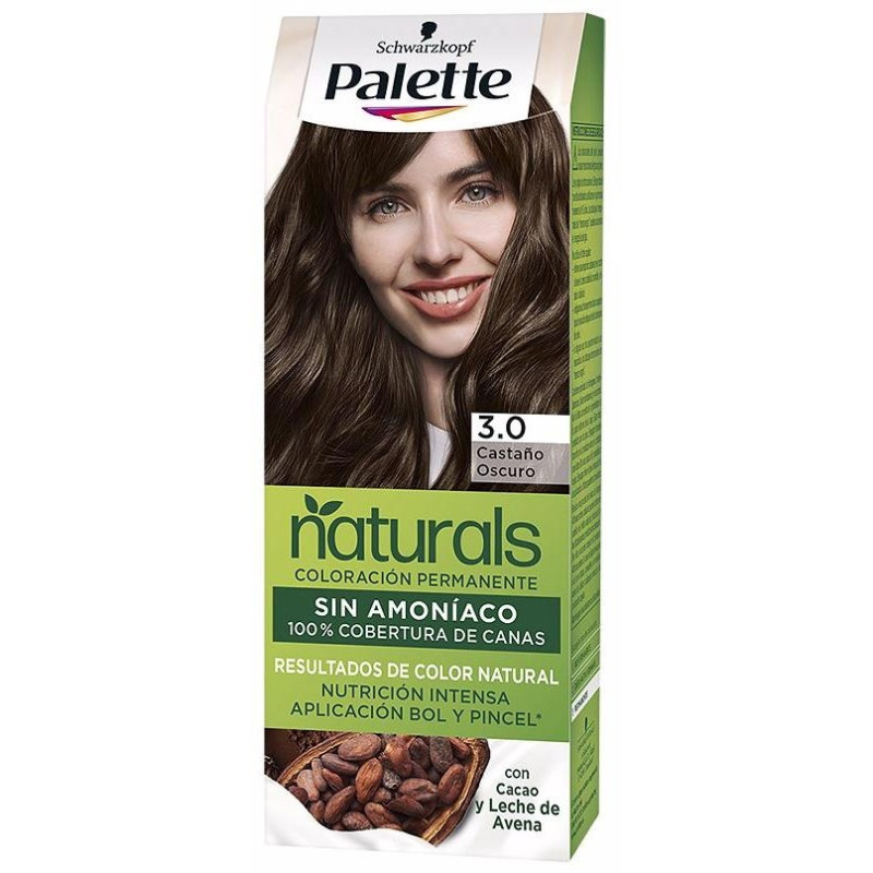 Palette Natural Tinte 3.0 Castao Oscuro 1ud - Schwarzkopf