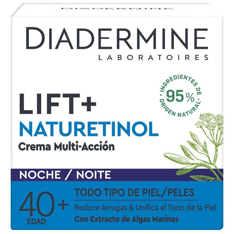 Lift+ Naturetinol Crema Facial Multiacción Noche 50 ml - Diadermine