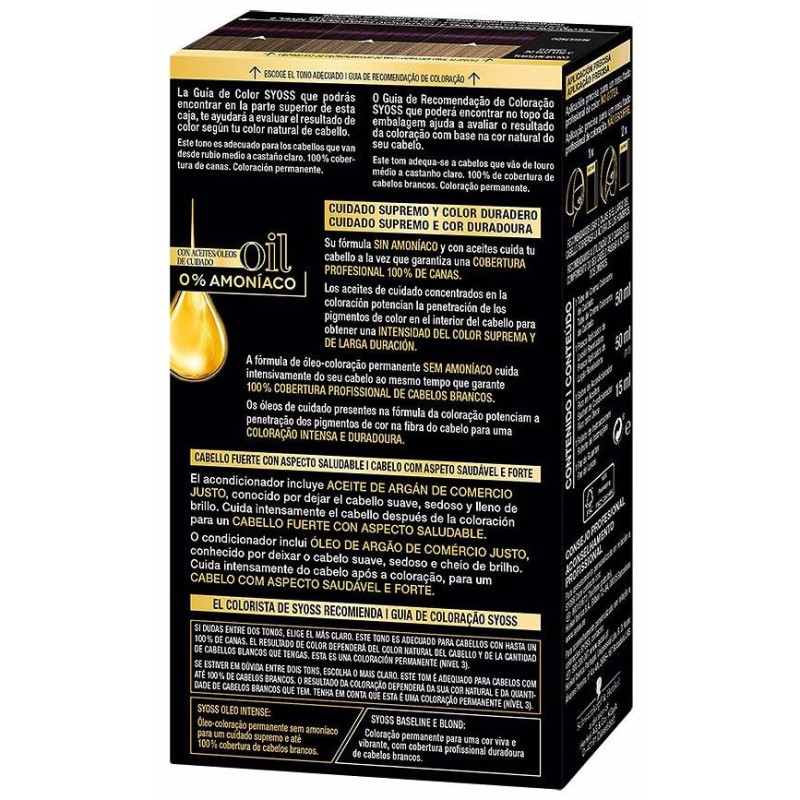 Oleo Intense Tinte sin Amoniaco 3.22 - Violín 5 u - Syoss