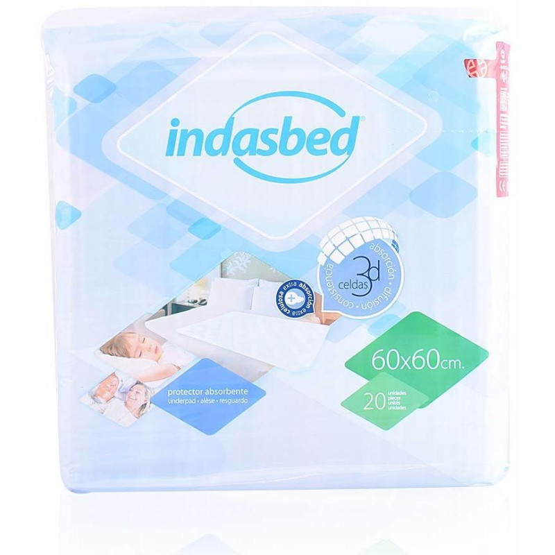 Indasbed Protector Absorbente 60x60cm 20uds - Indasbed