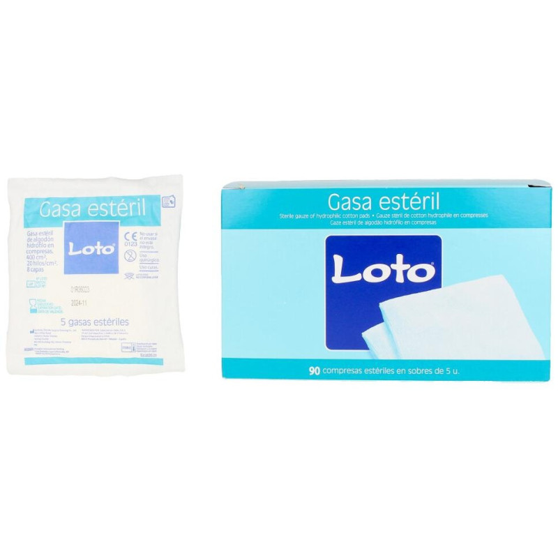 Loto Gasa Suave Hidrófila 100% Algodón 90 u - Indasec