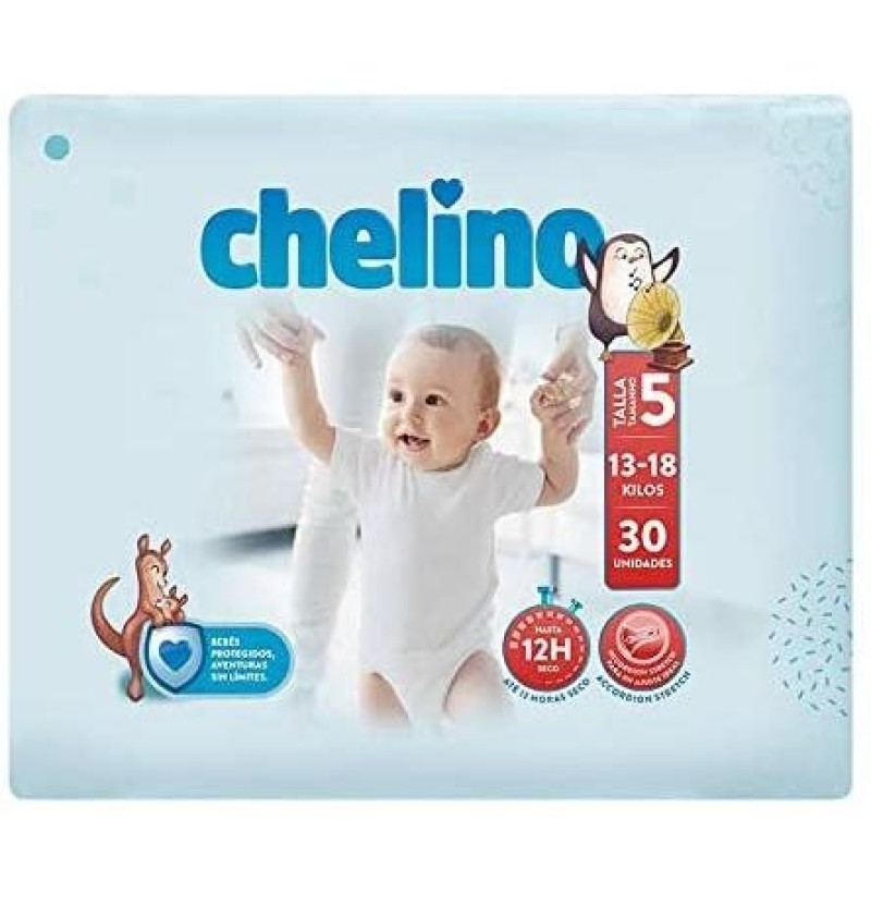 Pañal Infantil - Chelino Fashion & Love (t - 5 (13 - 18 Kg) 30 Pañales) - Laboratorios Indas