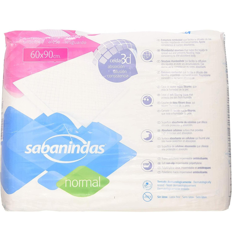 Protector de Cama - Sabanindas Absorbente Normal (60 X 90 25 U) - Industrias Beter Sa