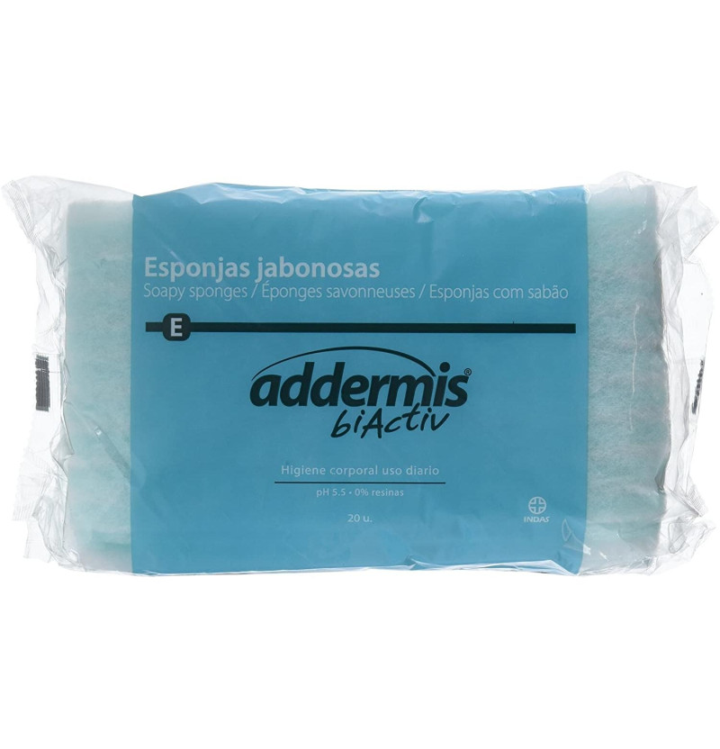Addermis Biactiv Esponja Enjabonada (20 Esponjas) - Industrias Beter Sa