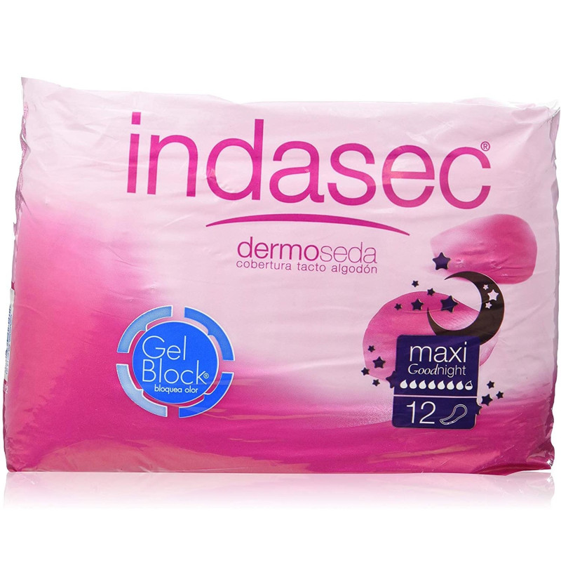 Indasec Maxi Compresa Perdidas Leves (goodnight 12 Absorb) - Laboratorios Indas