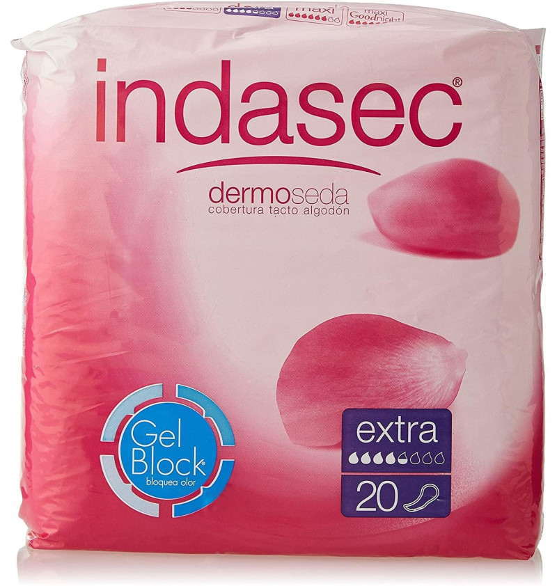Indasec Extra Compresa Perdidas Leves (bolsa 20 Compresas) - Laboratorios Indas
