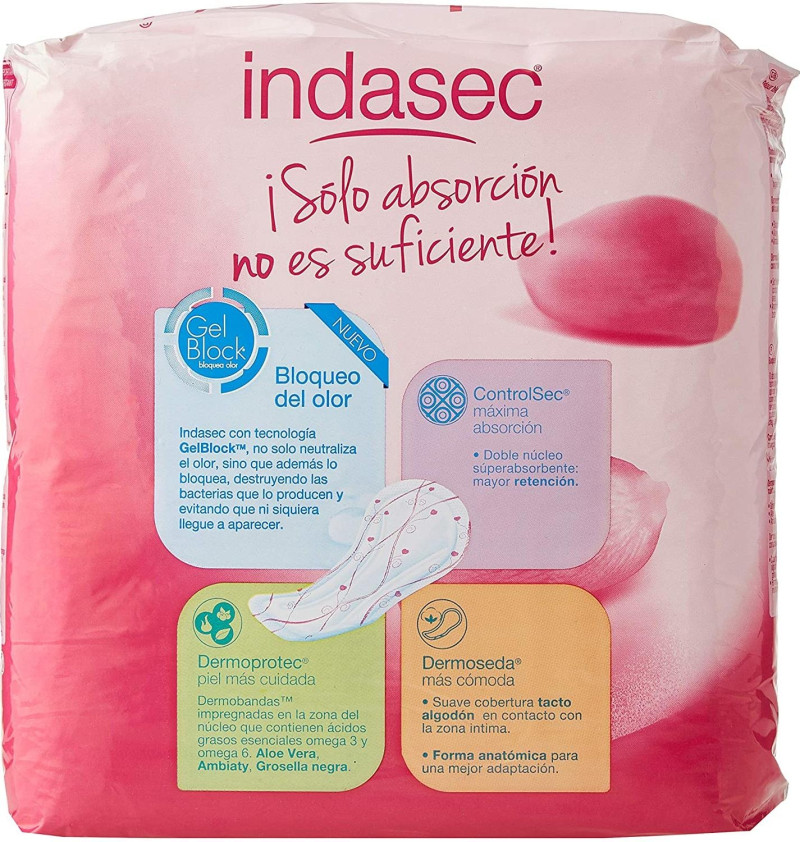 Indasec Extra Compresa Perdidas Leves (bolsa 20 Compresas) - Laboratorios Indas