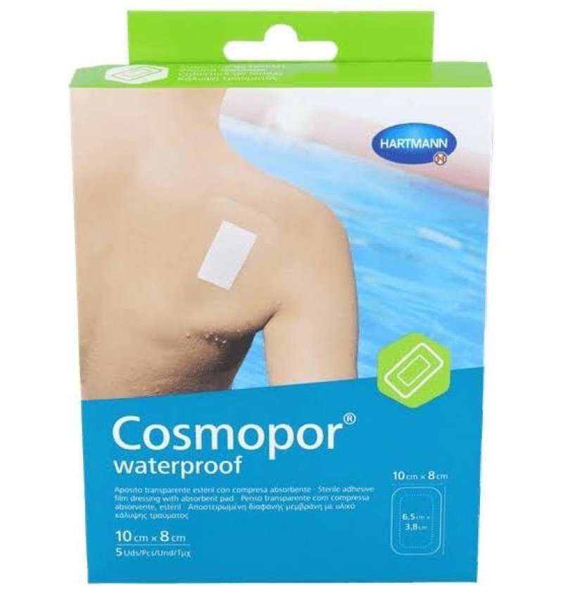 Cosmopor Waterproof - Aposito Adhesivo (5 Unidades 10 Cm X 8 Cm)