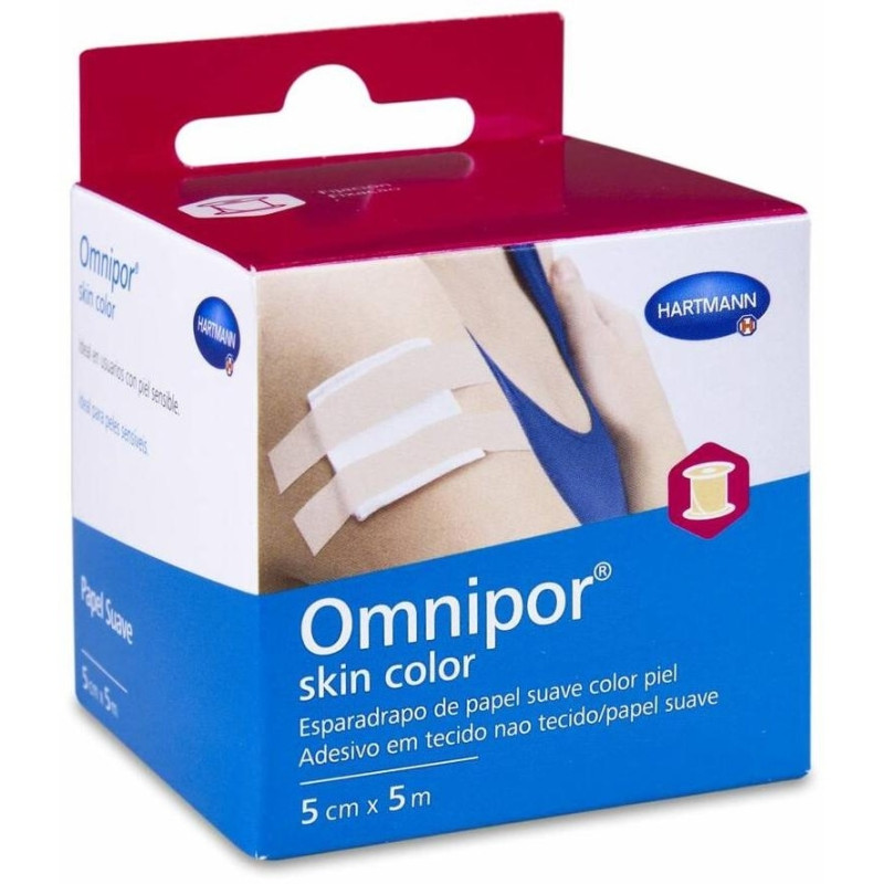 Omnipor Esparadrapo Hipoalergenico Skin Color 5 cm X 5 M - Hartmann