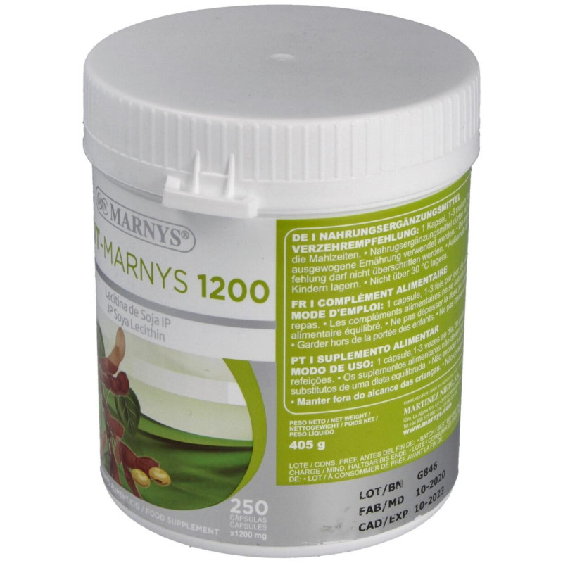 Lecitina de Soja - Lecitmar 1200mg. 250perlas - Marnys