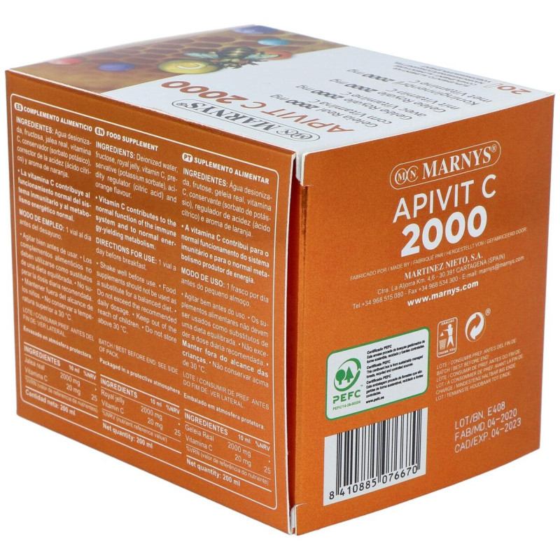 Marnys® Apivit C Plus 2000Mg 20 Ampollas