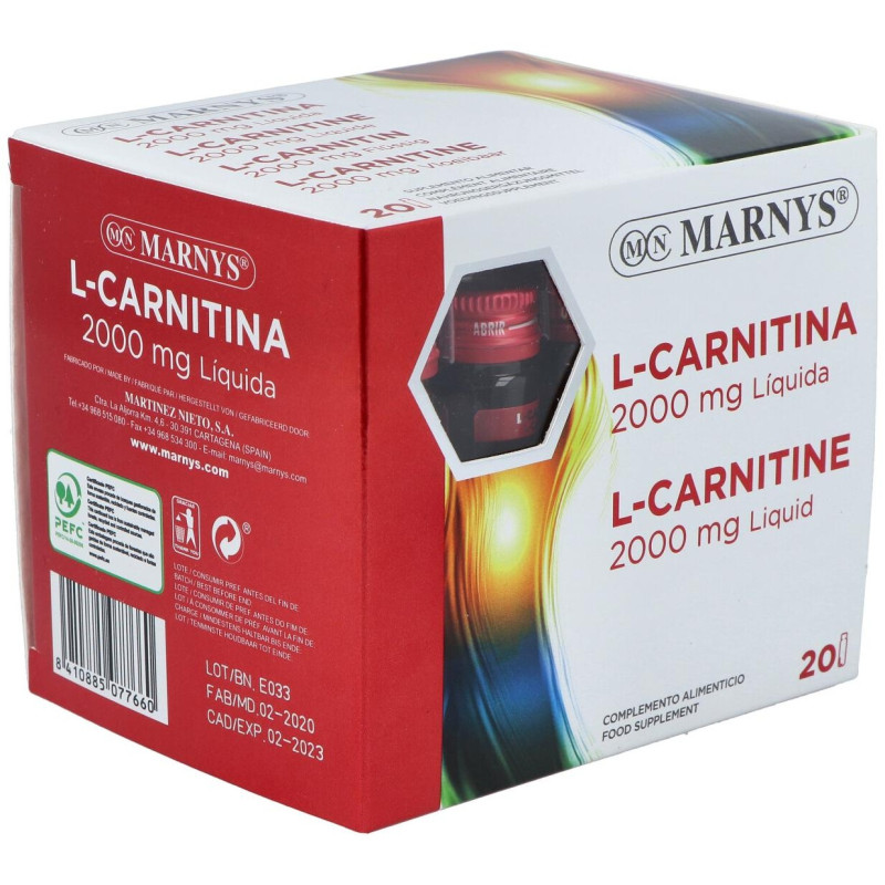 L - Carnitina 2000 Sabor Naranja 20viales - Marnys