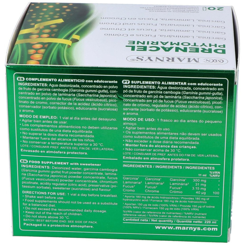 Marnys Drenacel Phytomarine 11X20 Viales