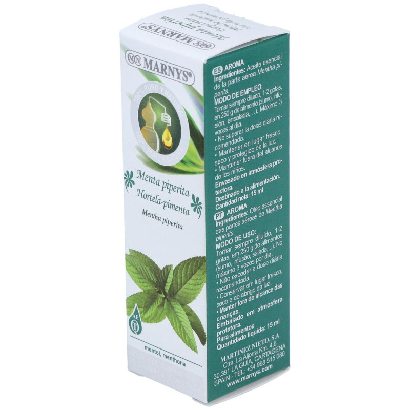 Menta Piperita Oleo Essencial Alimentario 15ml - Marnys