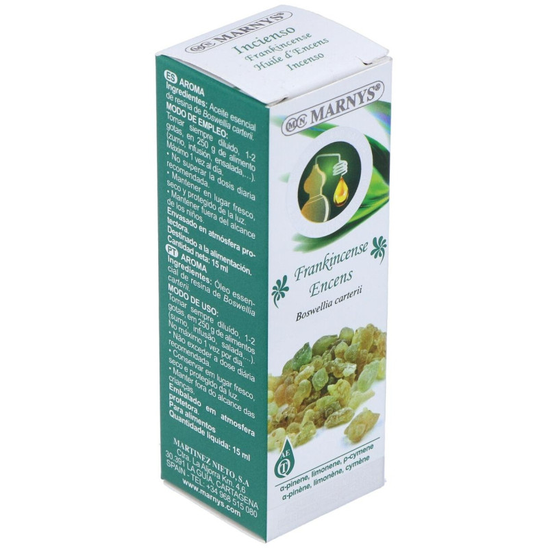 Aceite Esencial Alimentario de Incienso Estuche 15ml - Marnys