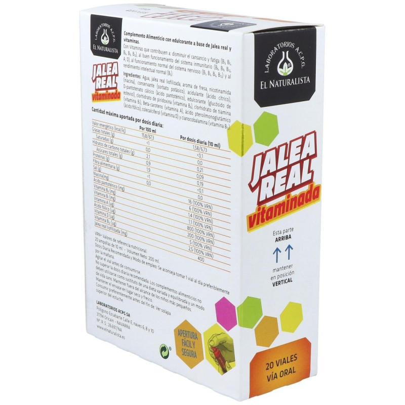 El Naturalista Jalea Real Vitaminada, 20 Ampollas 2