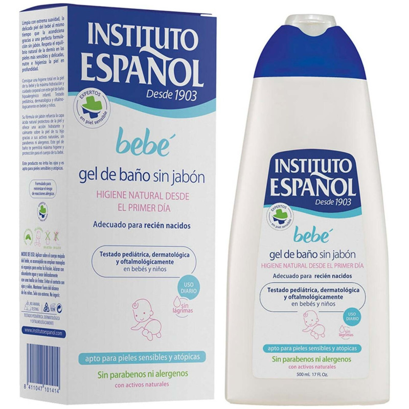 Instituto Español Bebe Gel de Banho Sem Sabão 500ml - Instituto Espaol