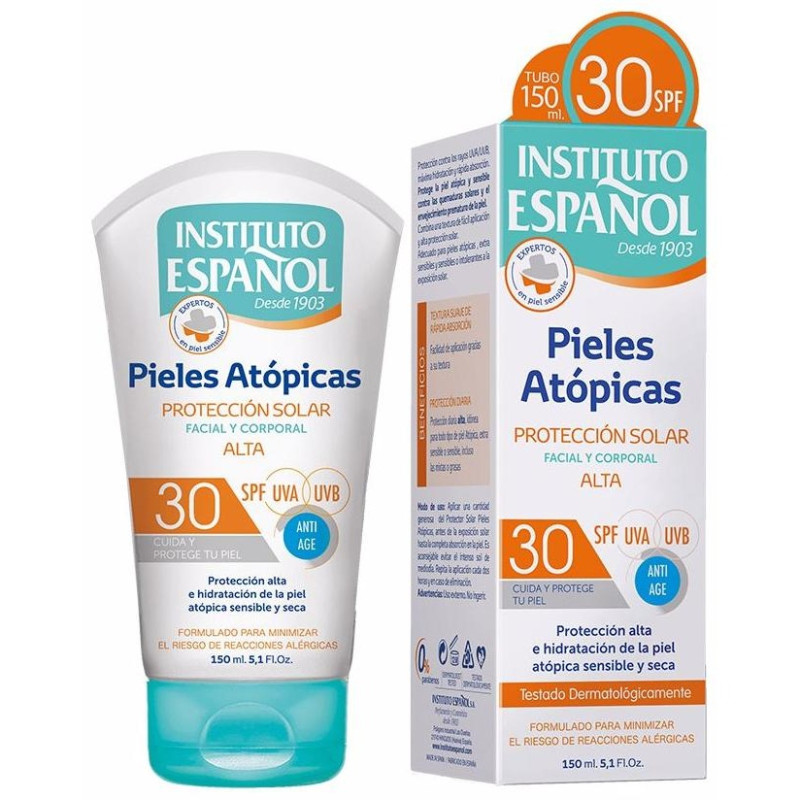 Piel Atópica Protección Solar Facial y Corporal spf30 150 ml - Instituto Espaol