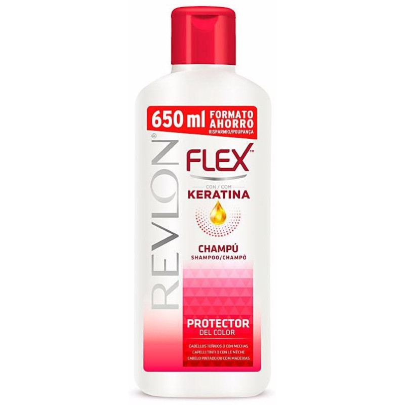 Flex Keratin Shampoo Dyed y Highlighted Hair 650ml - Revlon