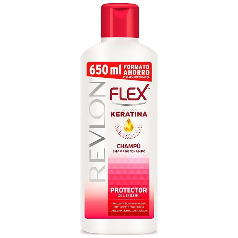 Flex Keratin Shampoo Dyed y Highlighted Hair 650ml - Revlon
