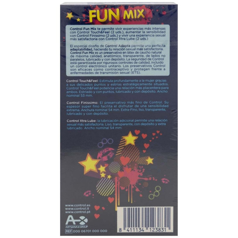 Fun Preservativos Mix 6 Uds - Control