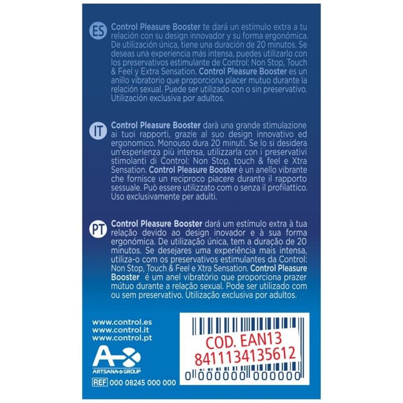 Control Pleasure Anillo Vibrador Booster