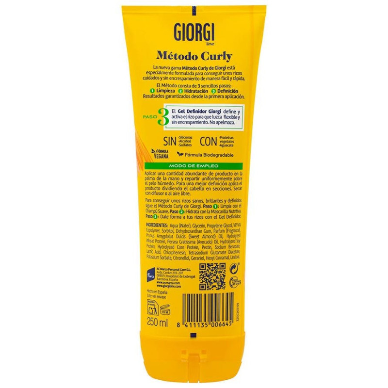 Curly Gel Definidor 250ml - Giorgi
