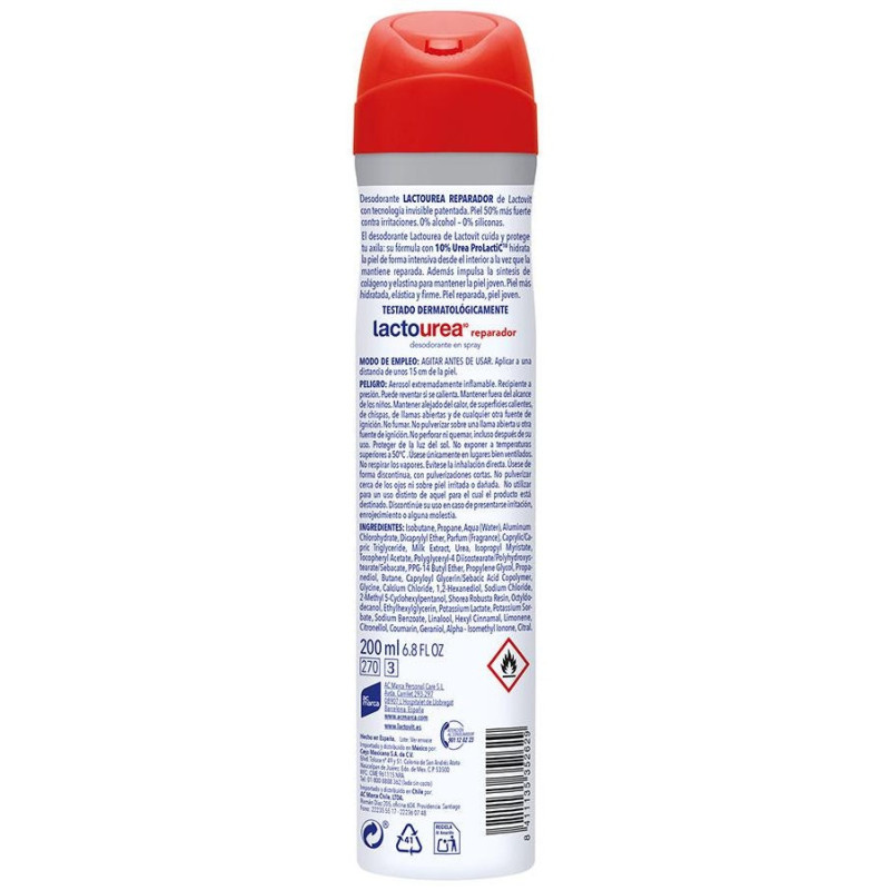 Lacto - Urea Deo Vaporizador Reparador 200 ml - Lactovit