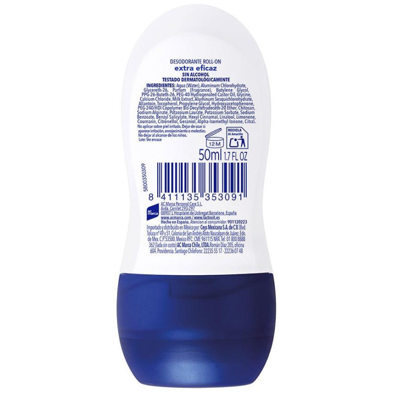 Original Extra - Eficaz Desodorante Roll - On 50ml - Lactovit