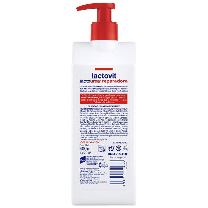 Lactourea Leche Corporal Reparadora 400ml - Lactovit