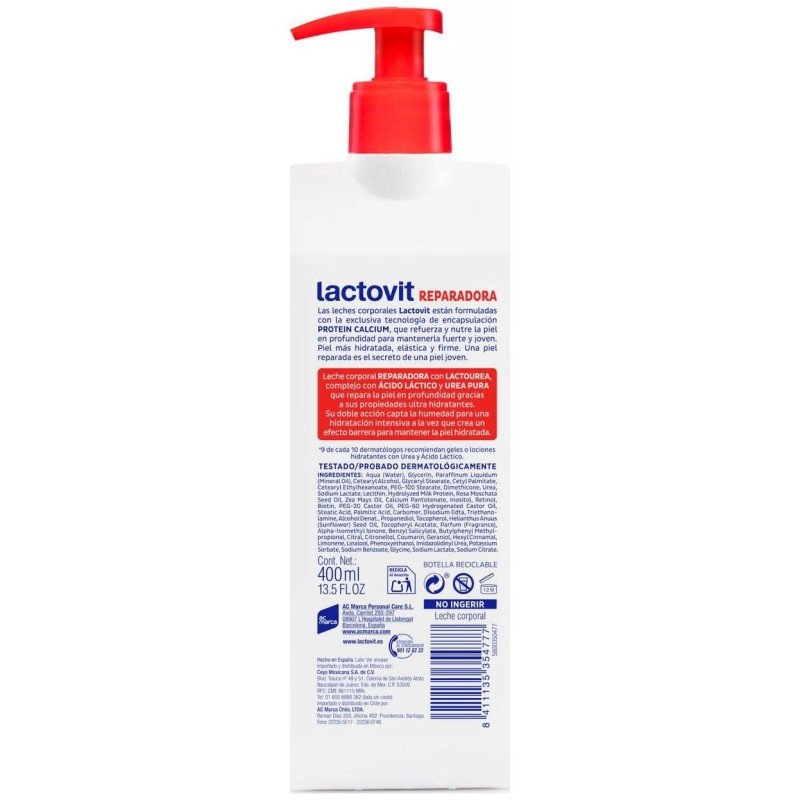 Lactourea Leche Corporal Reparadora 400ml - Lactovit