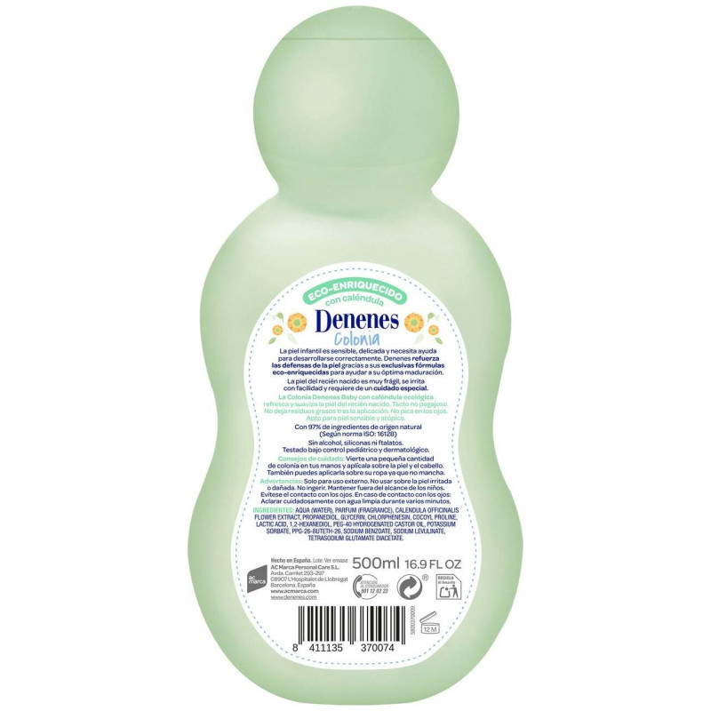 Naturals Colonia Refrescante 500 ml - Denenes
