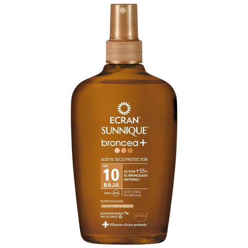 Sunnique Broncea+ Aceite Vapo Spf10 200 ml - Ecran