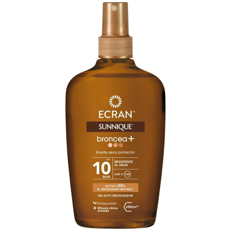 Sunnique Broncea+ Aceite Vapo Spf10 200 ml - Ecran