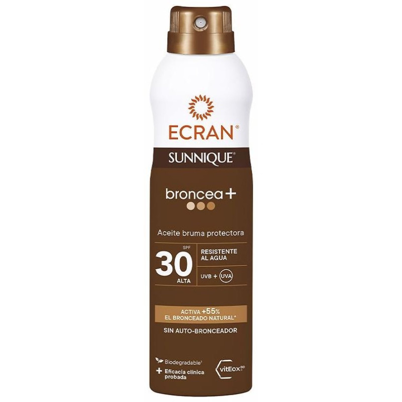 Sunnique Broncea+ Aceite Bruma spf30 250 ml - Ecran